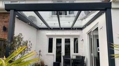 Stylish Anthracite Grey Verandah