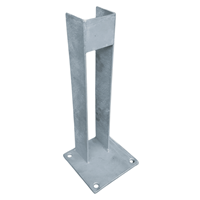 Galvanised Steel Bolt Down Post Holder