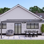 6m x 4m Anthracite Grey Polycarbonate Roof Veranda