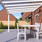 5m x 3.5m Traffic White Polycarbonate Roof Veranda