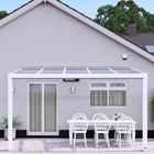 4m x 3m Traffic White Polycarbonate Roof Veranda