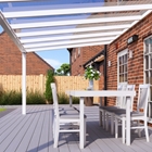 6m x 3m Traffic White Polycarbonate Roof Veranda