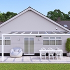 6m x 3.5m Traffic White Polycarbonate Roof Veranda